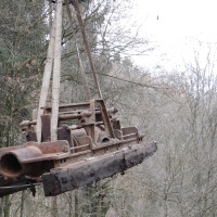 Eine Lambach-Pumpe L-380 am Haken