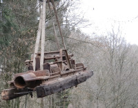 Eine Lambach-Pumpe L-380 am Haken