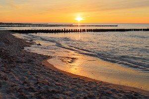 Abendhimmel am Ostseestrand Abendhimmel am Ostseestrand