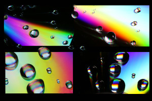 Bunte Tropfen-Collage Bunte Tropfen-Collage
