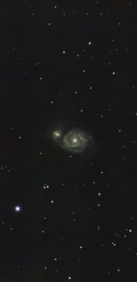 m51 die whirlpool galaxie