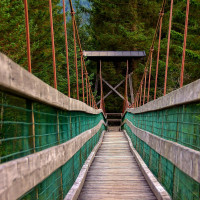 .... &uuml;ber die h&ouml;lzerne Br&uuml;cke