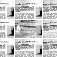 Schärfe - Unschärfe