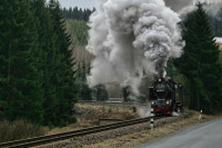 Dampflok der Harzer Schmalspurbahn 
