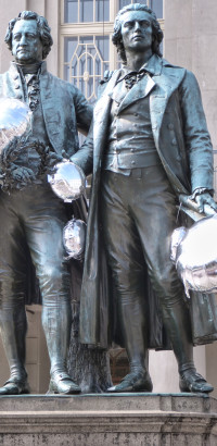 Goethe und Schiller mit DEKO