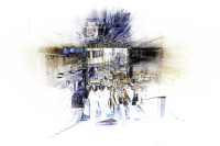 Feierabend in München - Menschen verlassen den Bahnsteig