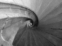 Treppe von unten