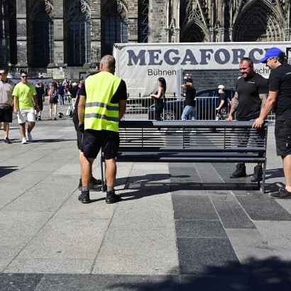 vier bankraeuber am koelner dom