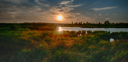 Sonnenuntergang im Hohen Venn