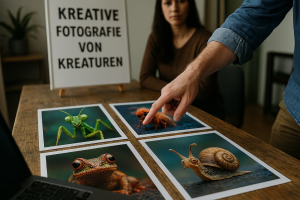 erstelle mir ein foto zu dem thema kreative fotografie von kreaturen fuer eine bildbesprechnung