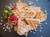 Maikes Waffeln mit Früchten