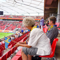 Menschen im Stadion