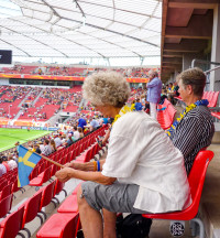 Menschen im Stadion