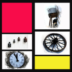 Frei nach Mondrian-Mucher Wanddetails