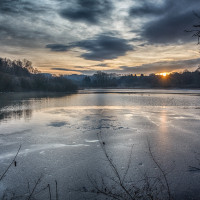 Sonnenaufgang am Herrenteich