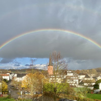 Regenbogen über Much