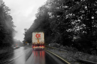 durch die windschutzscheibe