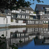 Fachwerkhäuser am Löschteich