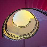 Treppe im Museum für Gegenwartskunst Siegen