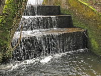 Treppenstufen zum diskutieren