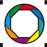 Altes quadratisches Logo ohne Text.